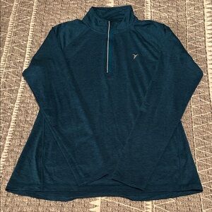 Old Navy Teal Long Sleeve Quarter Zip Top